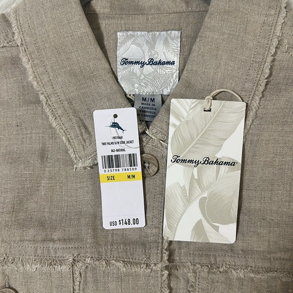 Tommy Bahama Two Palms Linen Raw-Edge Jacket - Picture 15 of 16